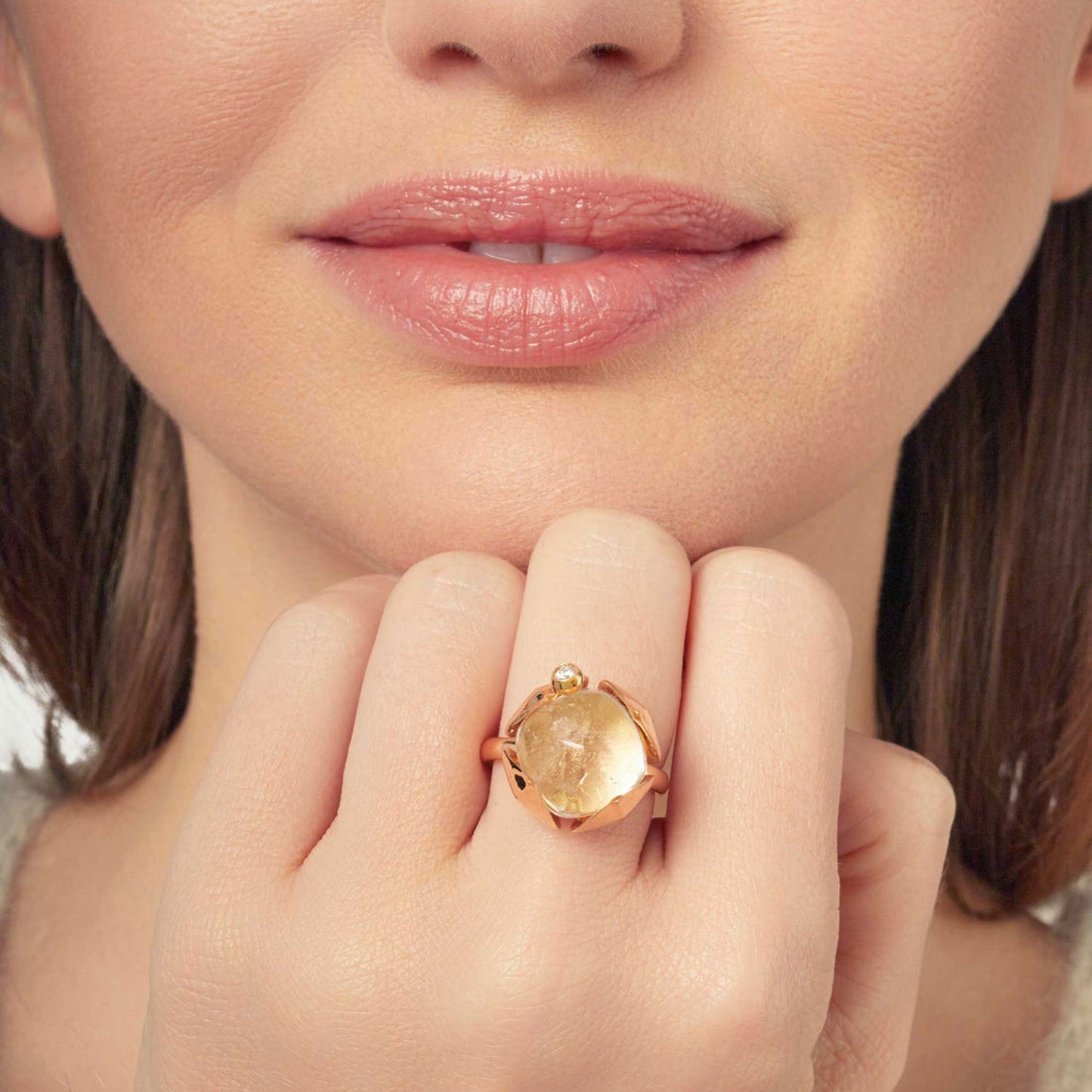 Bague cocktail Cristal de roche
