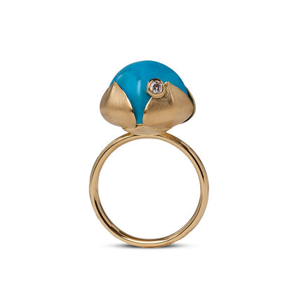 Bague cocktail Turquoise